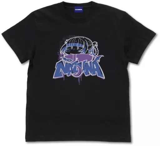 よふかしのうた ナズナ ペイントアート Tシャツ/BLACK-XL - 公式商品画像 | AniSmile