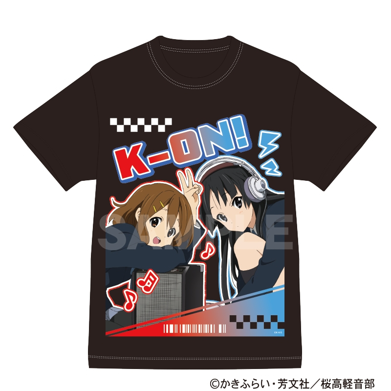 けいおん! Tシャツ レッド&ブルー - 公式商品画像 | AniSmile
