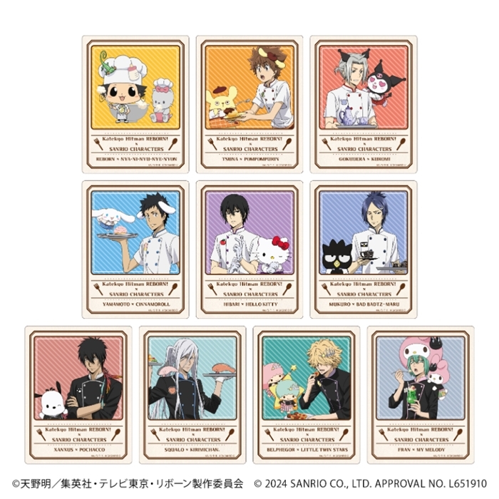 アクリルカード「家庭教師ヒットマンREBORN!×SANRIO CHARACTERS」03/ブラインド(全10種)(コラボイラスト) - 公式商品画像 | AniSmile