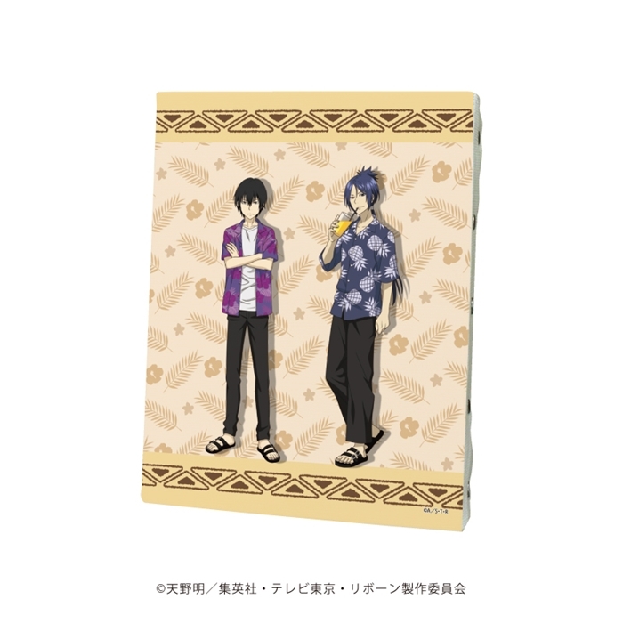 キャンバスボード「家庭教師ヒットマンREBORN!」08/雲雀恭弥&六道骸(10年後) アロハシャツver.(描き下ろしイラスト) - 公式商品画像 | AniSmile