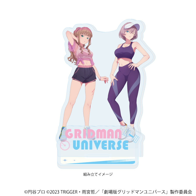 アクリルスタンドプレート「グリッドマンユニバース」40/南夢芽&ムジナ スポーツウェアver.(描き下ろしイラスト) 画像 2 | AniSmile
