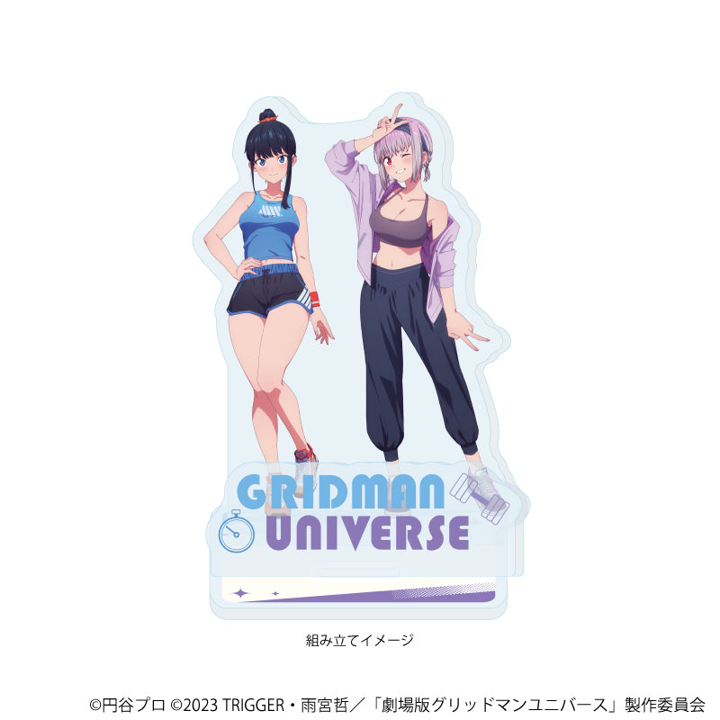 アクリルスタンドプレート「グリッドマンユニバース」39/宝多六花&新条アカネ スポーツウェアver.(描き下ろしイラスト) 画像 2 | AniSmile