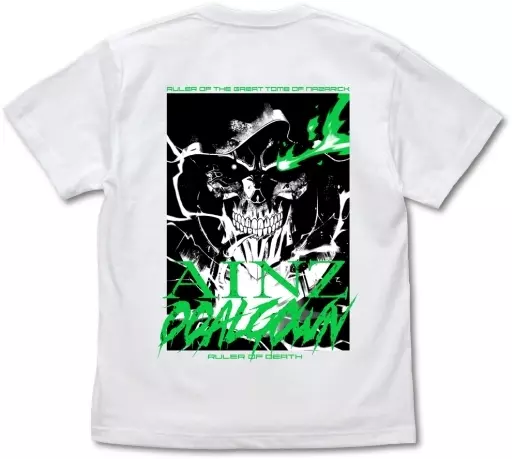 オーバーロードIV 死の支配者 アインズ Tシャツ/WHITE-XL - 公式商品画像 | AniSmile