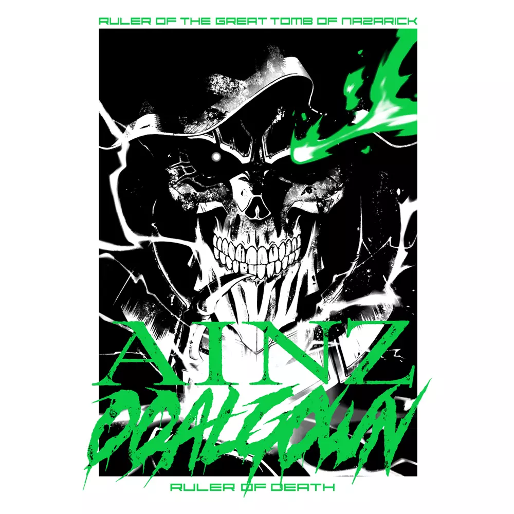 オーバーロードIV 死の支配者 アインズ Tシャツ/WHITE-XL 画像 3 | AniSmile