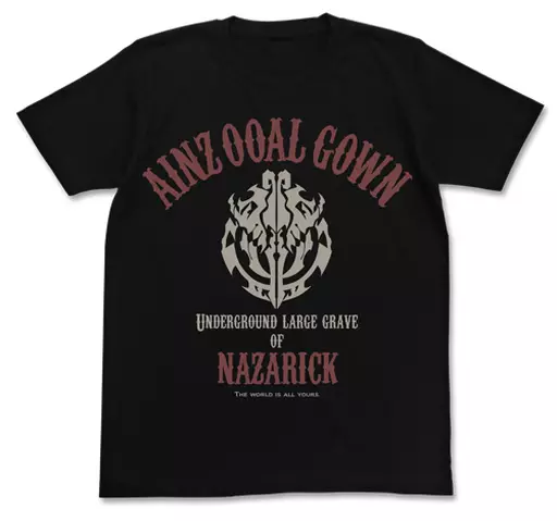 オーバーロードⅡ アインズ・ウール・ゴウン Tシャツ/BLACK-L - 公式商品画像 | AniSmile
