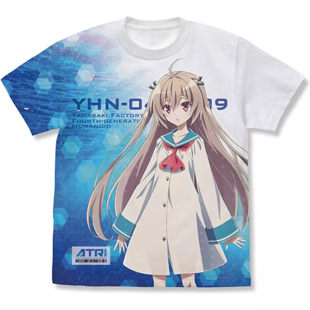 アニメ「ATRI -My Dear Moments-」 アトリ フルグラフィックTシャツ/WHITE-L - 公式商品画像 | AniSmile