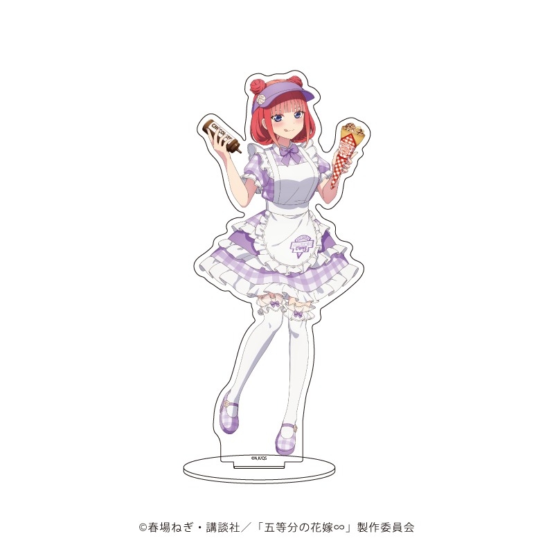 アクリルスタンド「五等分の花嫁∽」32/二乃 クレープ店員ver.(描き下ろしイラスト) - 公式商品画像 | AniSmile