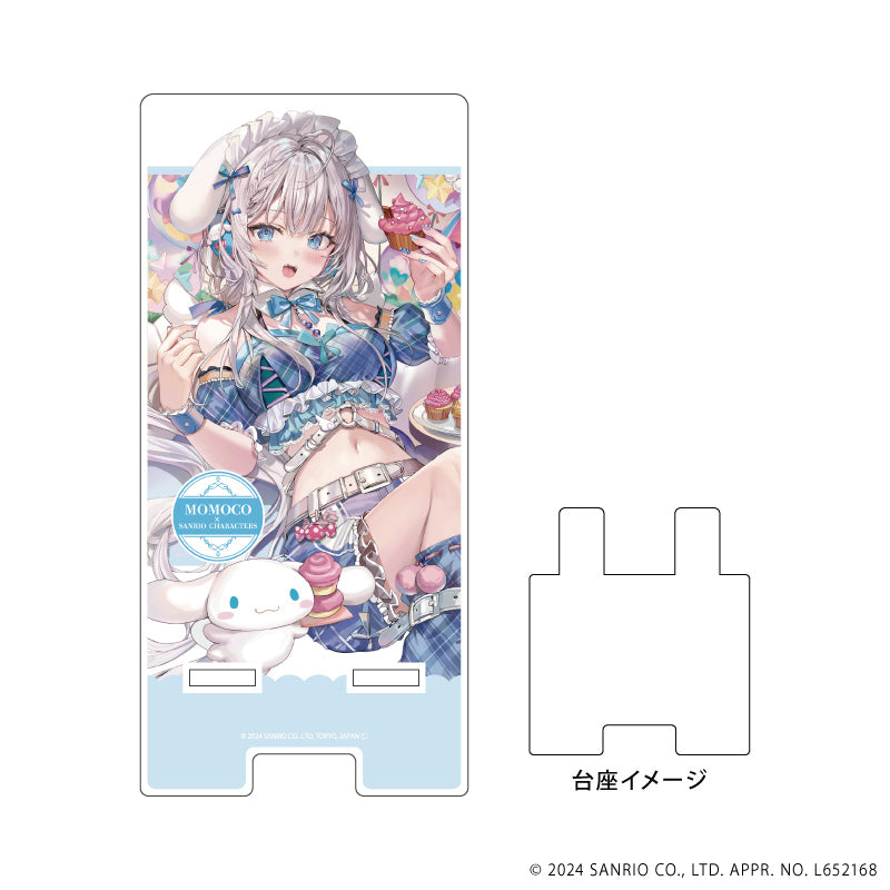 スマキャラスタンド「ももこ×サンリオキャラクターズ」03/シナモロール(コラボイラスト) - AniSmile