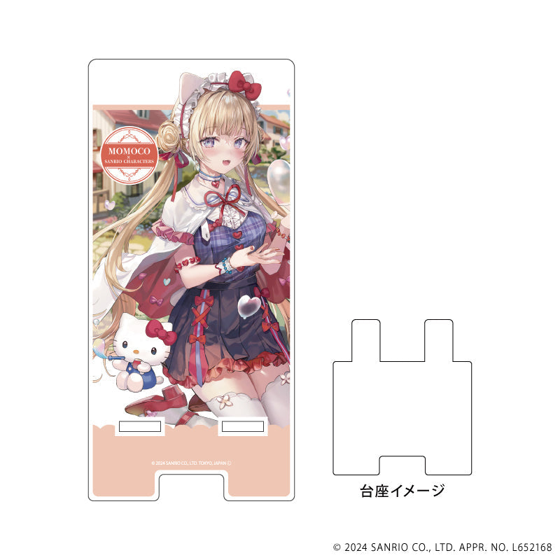 スマキャラスタンド「ももこ×サンリオキャラクターズ」01/ハローキティ(コラボイラスト) - 公式商品画像 | AniSmile