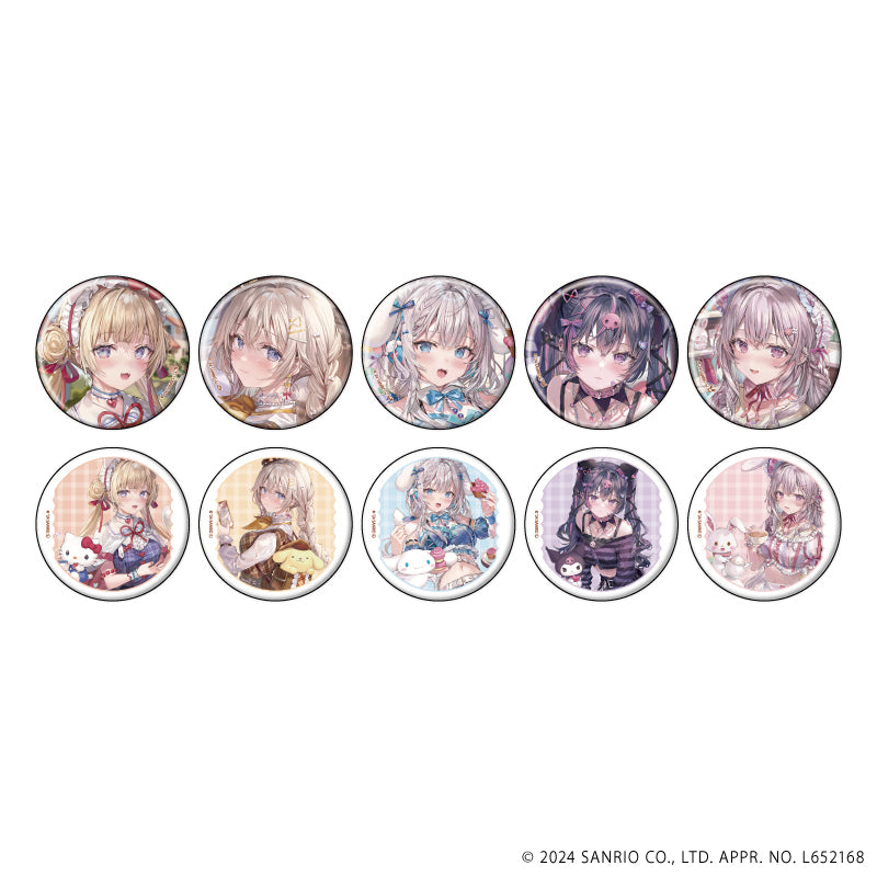 缶バッジ「ももこ×サンリオキャラクターズ」01/ブラインド(全10種)(コラボイラスト) - 公式商品画像 | AniSmile