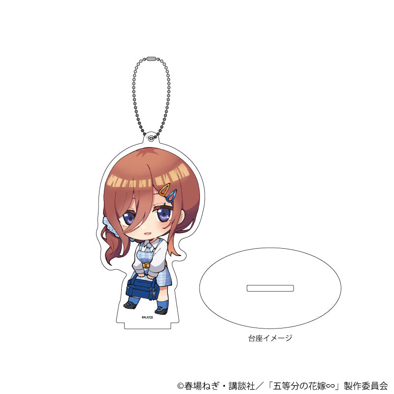 アクリルスタンドキーホルダー「五等分の花嫁∽」03/三玖 アメリカンポップver.(ミニキャライラスト) - 公式商品画像 | AniSmile