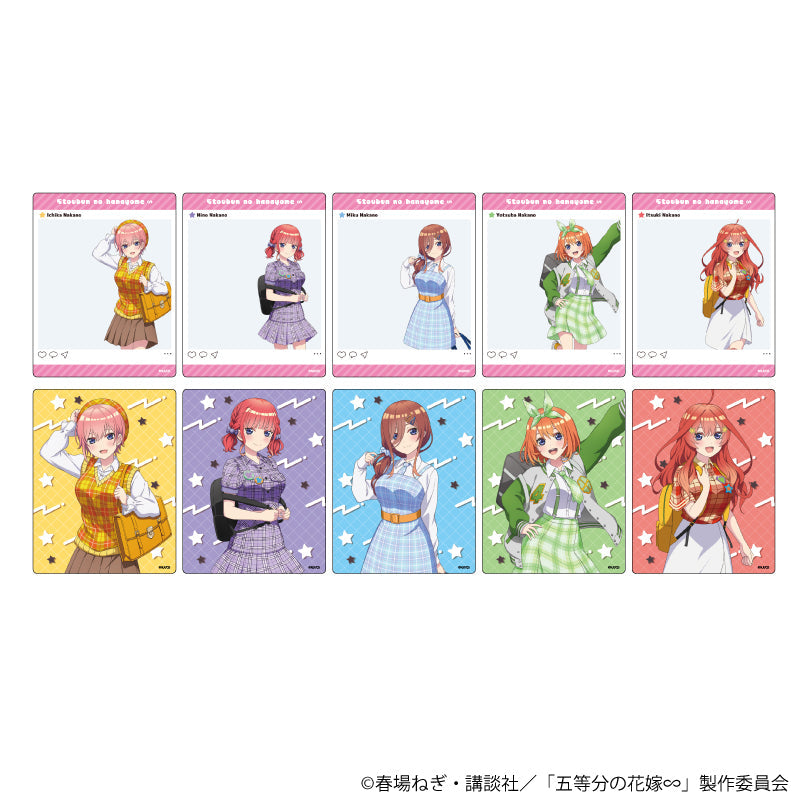 アクリルカード「五等分の花嫁∽」02/アメリカンポップver. ブラインド(全10種)(描き下ろしイラスト) - 公式商品画像 | AniSmile