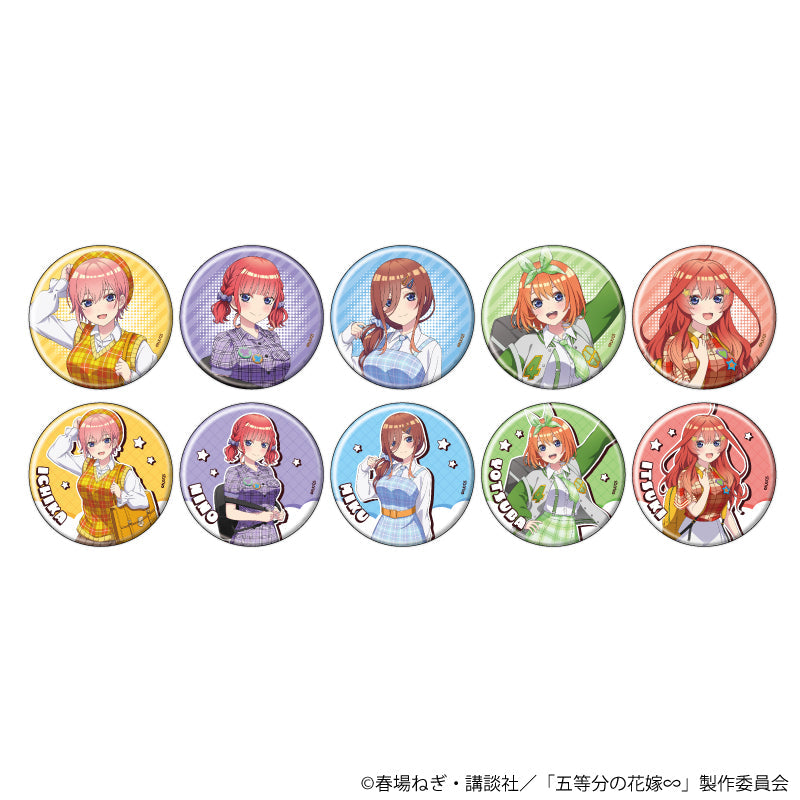 缶バッジ「五等分の花嫁∽」03/アメリカンポップver. ブラインド(全10種)(描き下ろしイラスト) - 公式商品画像 | AniSmile
