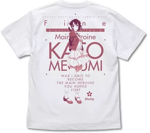 冴えない彼女の育てかた Fine 加藤恵 描き下ろし Tシャツ/WHITE-L - 公式商品画像 | AniSmile