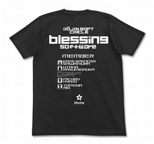 冴えない彼女の育てかた blessing software Tシャツ/BLACK-L 画像 2 | AniSmile