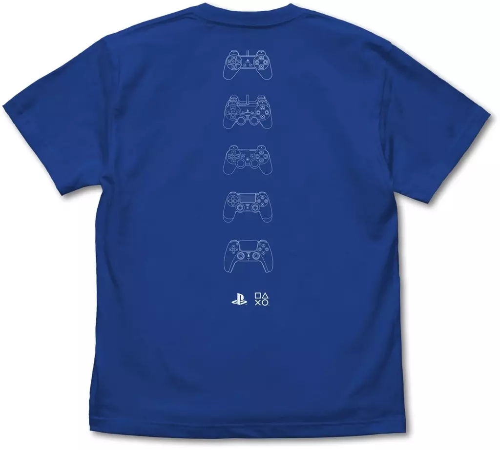 プレイステーション コントローラー Tシャツ for PlayStation/ROYAL BLUE-M - 公式商品画像 | AniSmile