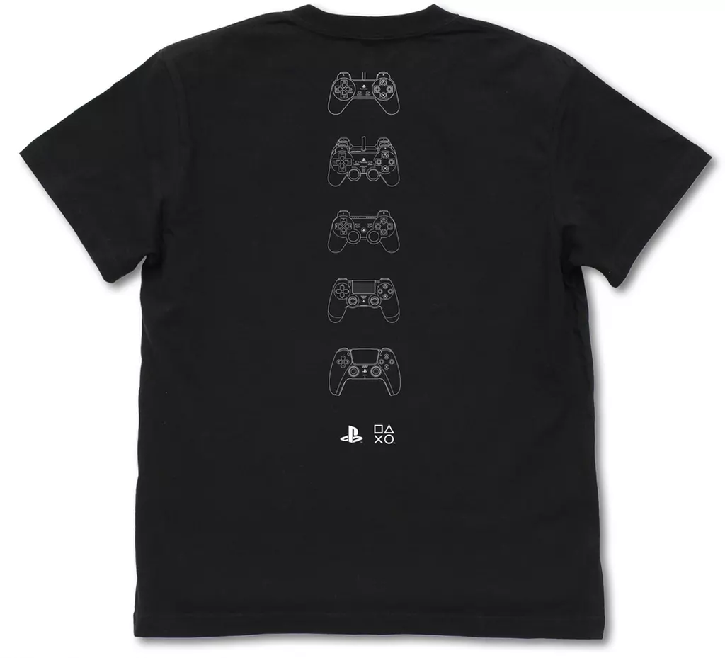 プレイステーション コントローラー Tシャツ for PlayStation/BLACK-S - 公式商品画像 | AniSmile