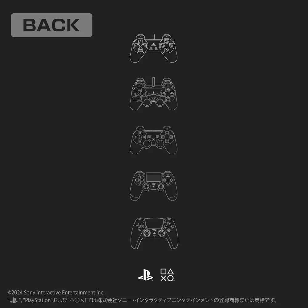 プレイステーション コントローラー Tシャツ for PlayStation/BLACK-S 画像 3 | AniSmile