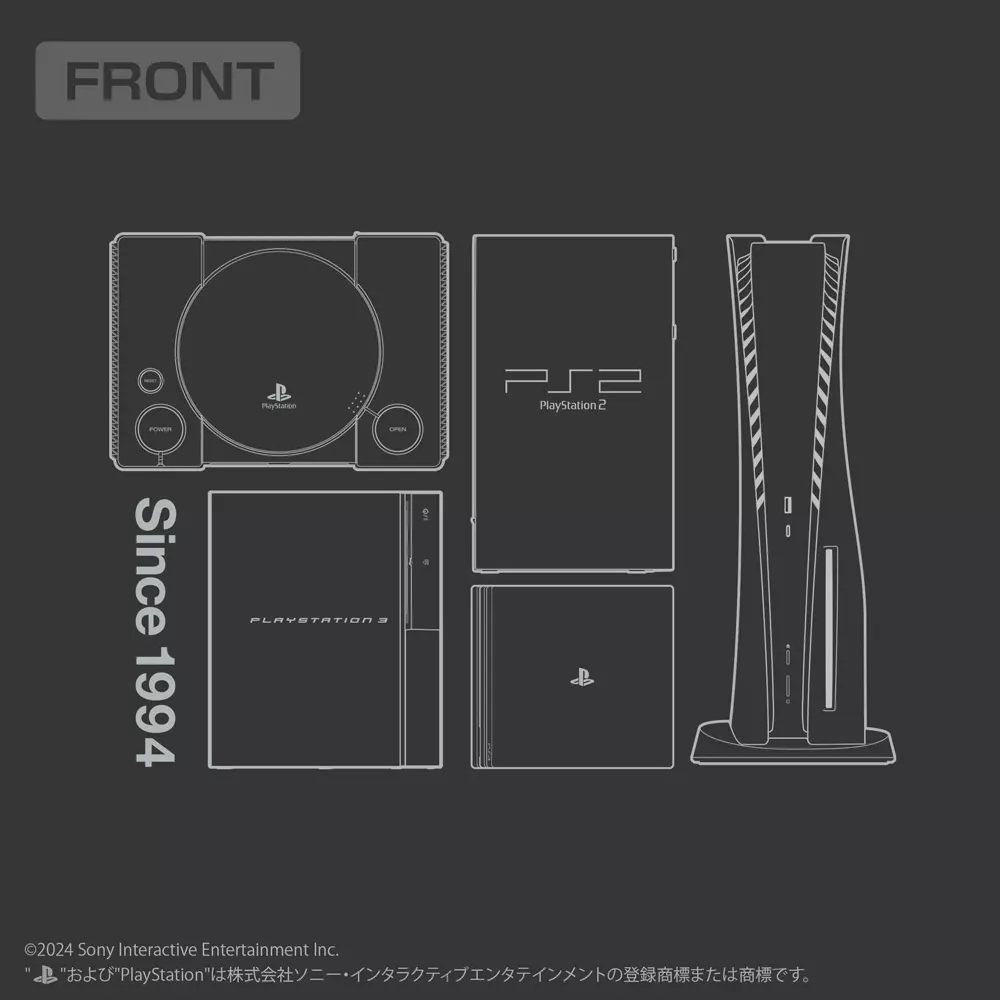 プレイステーション Tシャツ for PlayStation(Hardware)/SUMI-M 画像 3 | AniSmile