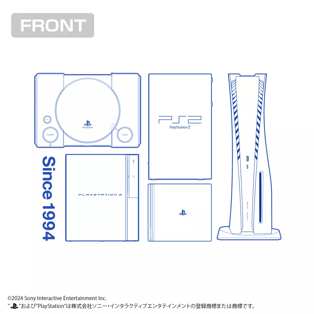 プレイステーション Tシャツ for PlayStation(Hardware)/WHITE-M 画像 3 | AniSmile