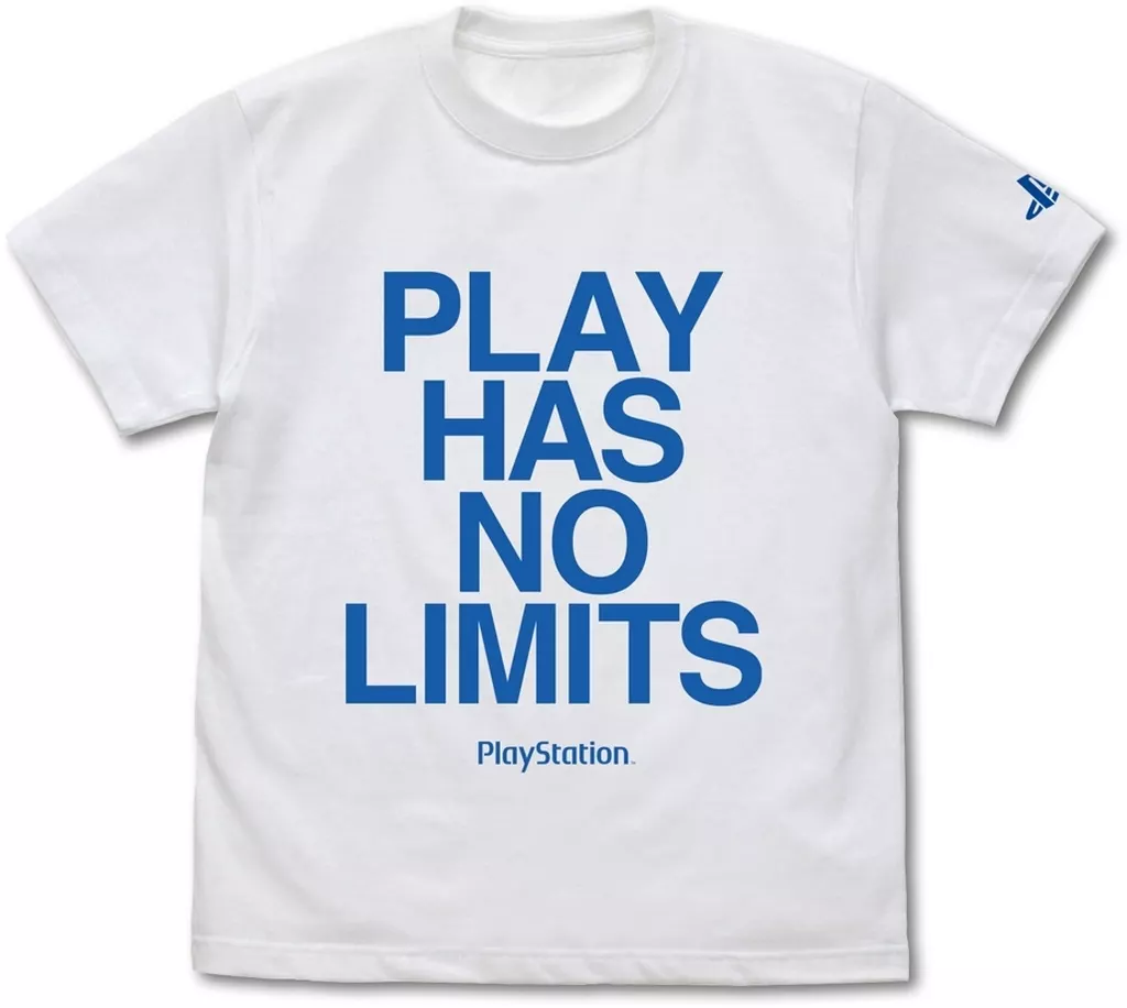 プレイステーション PLAY HAS NO LIMITS Tシャツ for PlayStation/WHITE-M - 公式商品画像 | AniSmile