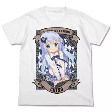 ご注文はうさぎですか? チノフルカラーTシャツ/WHITE-M - 公式商品画像 | AniSmile