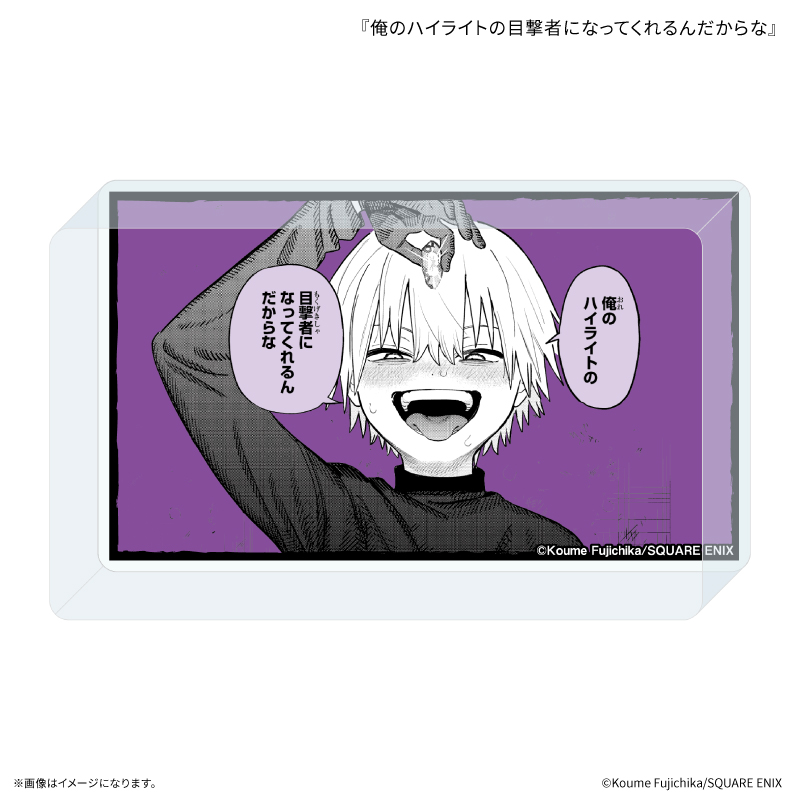 「大悪党少年」 アクリルブロック 『俺のハイライトの目撃者になってくれるんだからな』 - 公式商品画像 | AniSmile