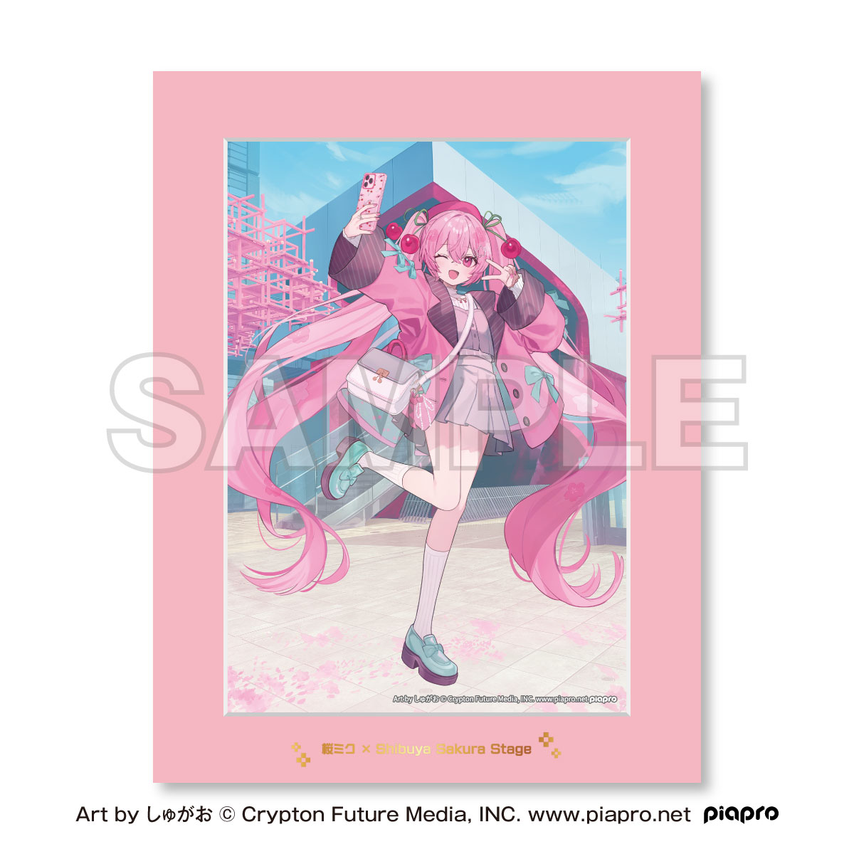 桜ミク×Shibuya Sakura Stage キャラファインマット Art by しゅがお 画像 2 | AniSmile