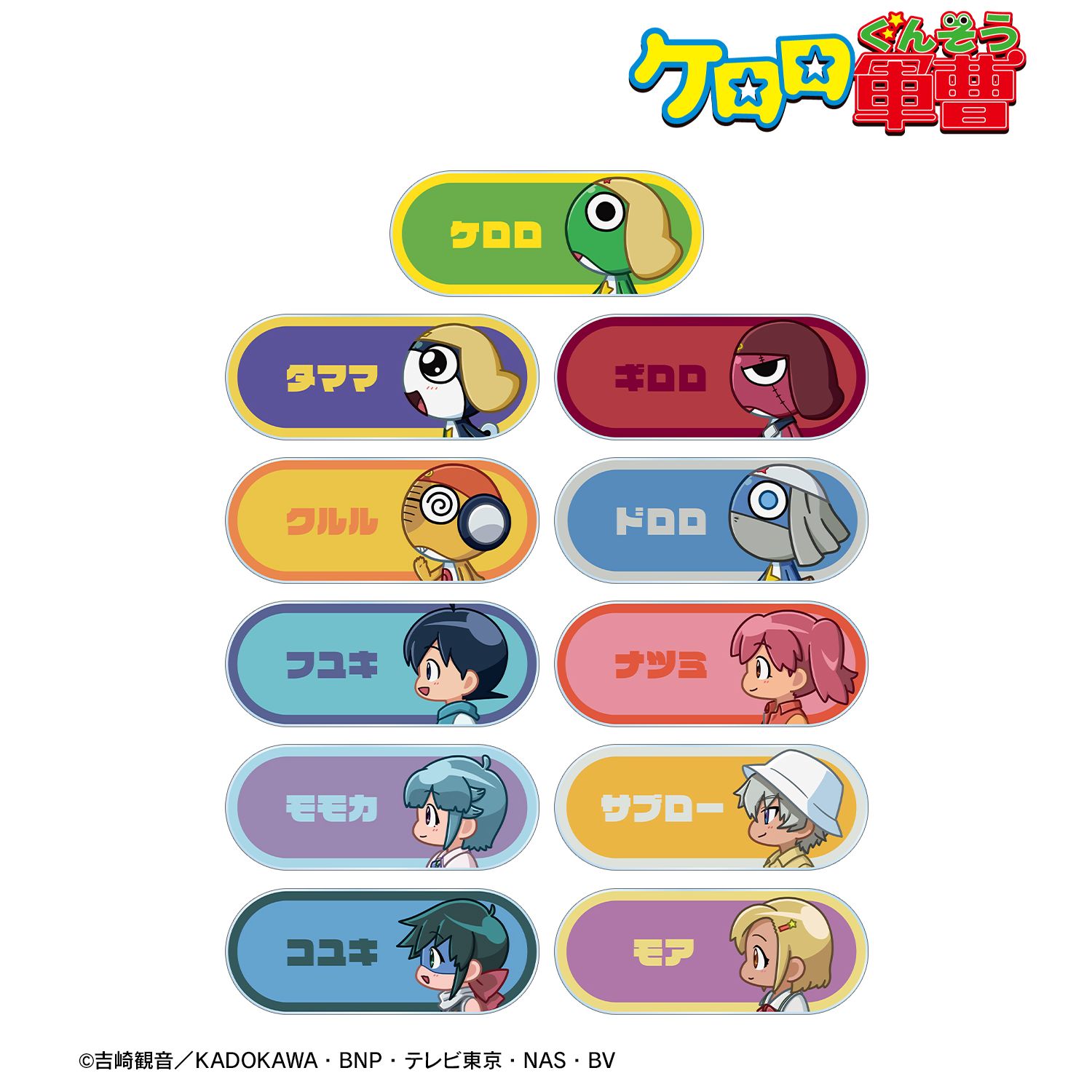 アニメ『ケロロ軍曹』 トレーディング ちびとこ アクリルネームプレート ver.A(単位/単品) 画像 3 | AniSmile
