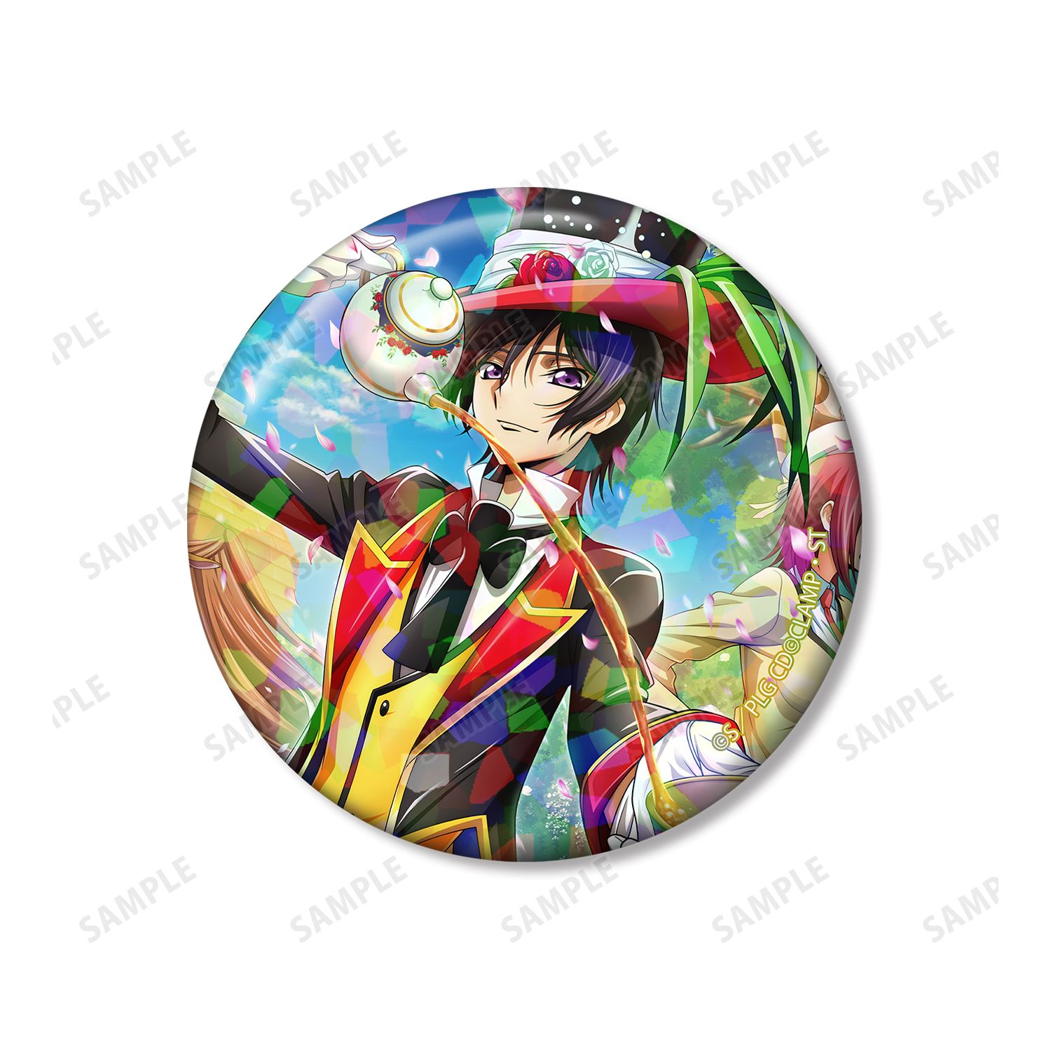 コードギアス 反逆のルルーシュ ロストストーリーズ ルルーシュ ホログラム缶バッジ2個セット ver.A 画像 3 | AniSmile