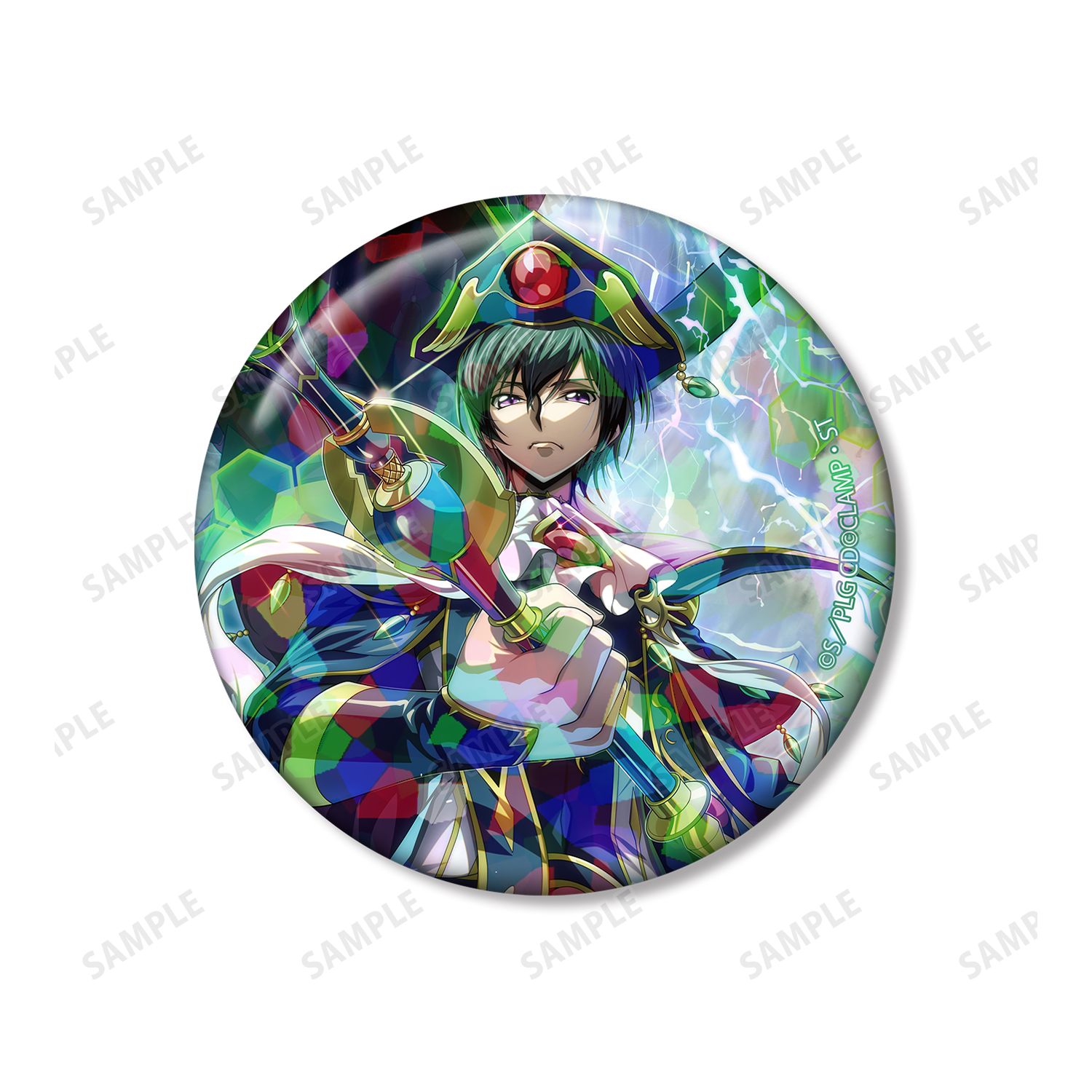 コードギアス 反逆のルルーシュ ロストストーリーズ ルルーシュ ホログラム缶バッジ2個セット ver.B 画像 4 | AniSmile