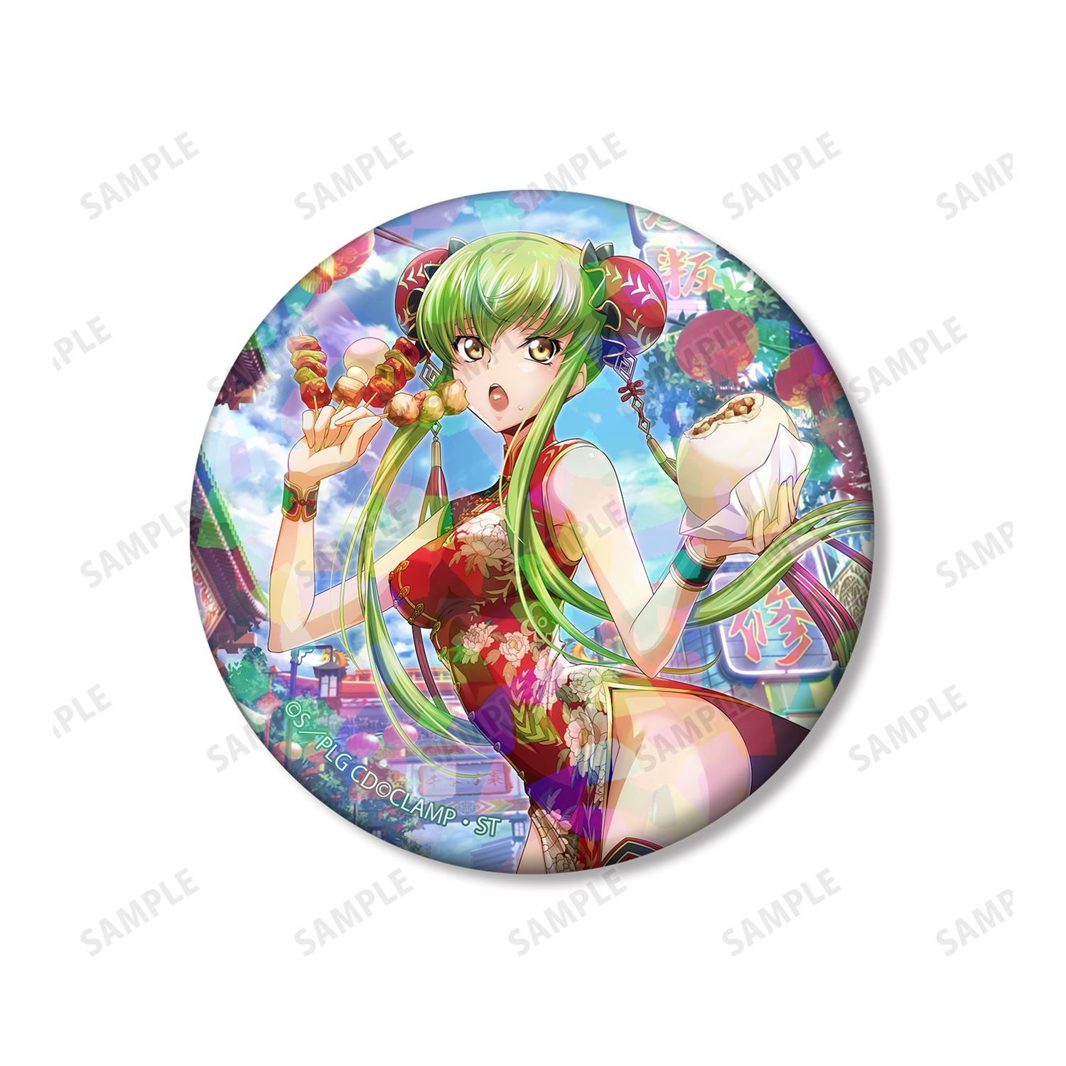 コードギアス 反逆のルルーシュ ロストストーリーズ C.C. ホログラム缶バッジ2個セット ver.A 画像 3 | AniSmile