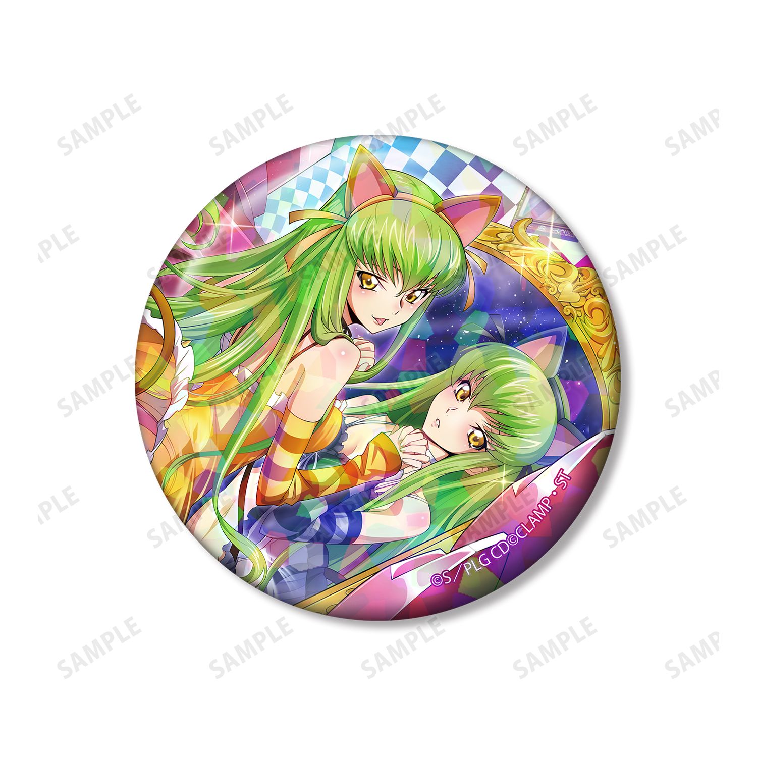 コードギアス 反逆のルルーシュ ロストストーリーズ C.C. ホログラム缶バッジ2個セット ver.B 画像 3 | AniSmile