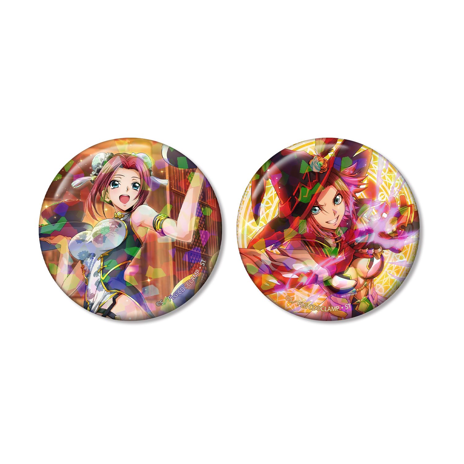 コードギアス 反逆のルルーシュ ロストストーリーズ カレン ホログラム缶バッジ2個セット - 公式商品画像 | AniSmile