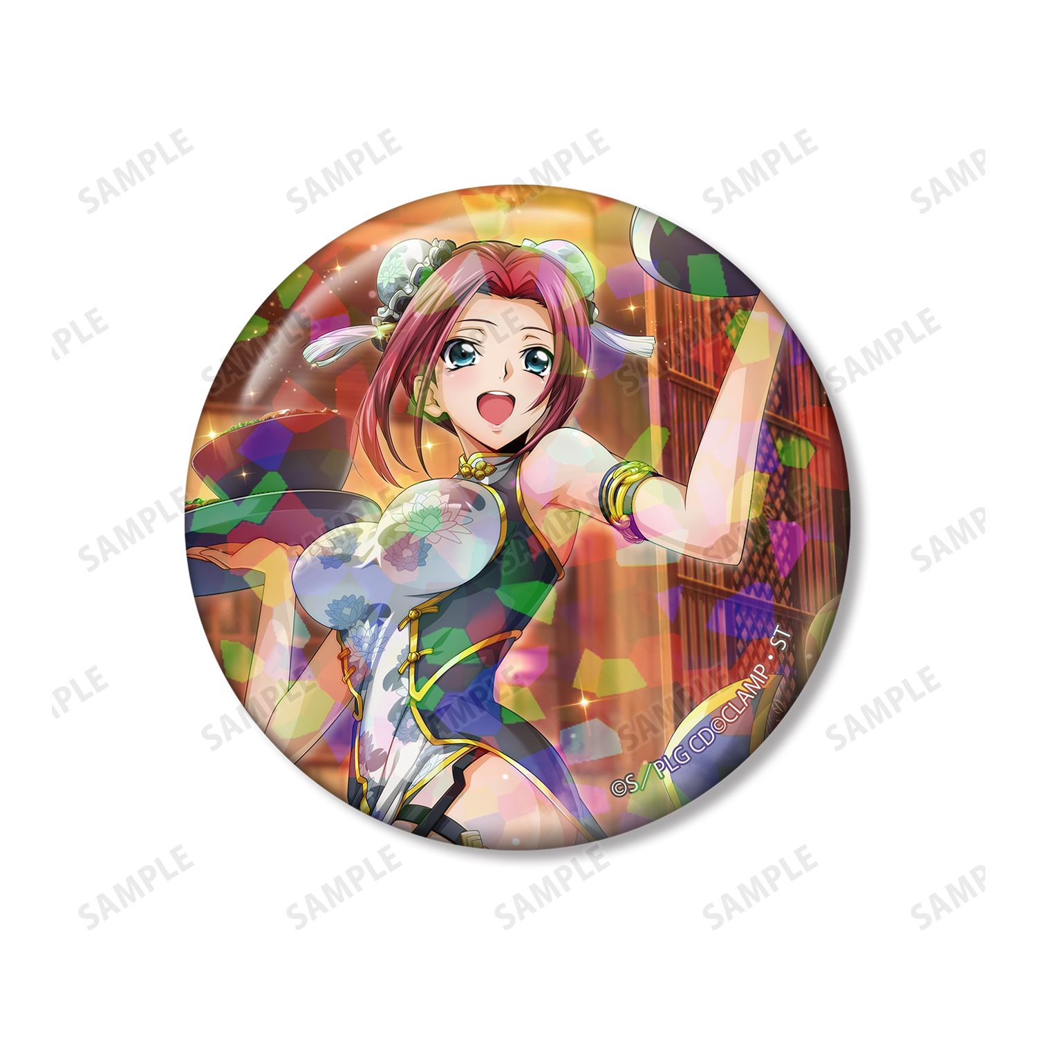 コードギアス 反逆のルルーシュ ロストストーリーズ カレン ホログラム缶バッジ2個セット 画像 3 | AniSmile