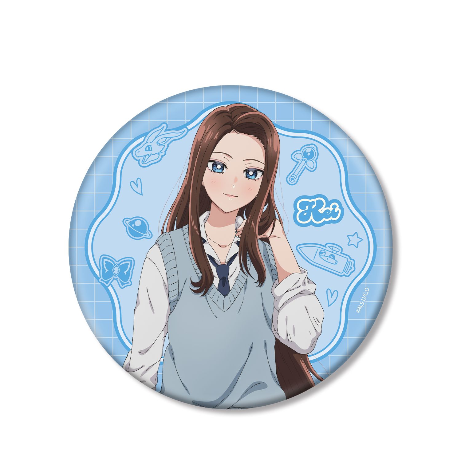 アニメ「オタクに優しいギャルはいない!?」 天音 慶 BIG缶バッジ ver.A - 公式商品画像 | AniSmile