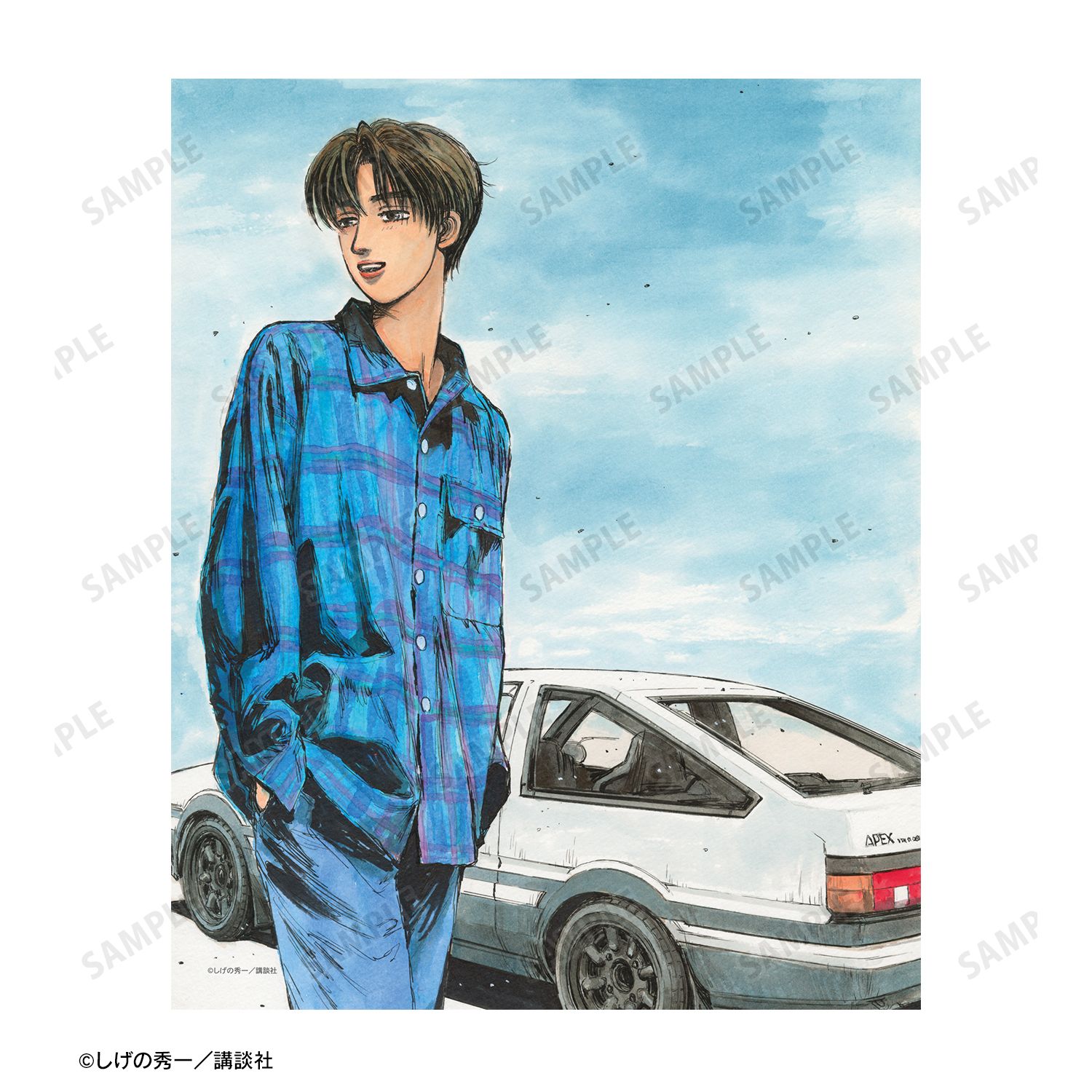 藤原拓海 原作カラーイラスト F3号キャンバスボード ver.A 画像 3 | AniSmile