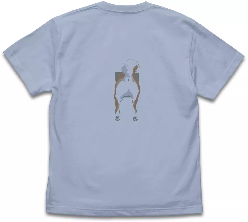 世界の終わりに柴犬と 石原雄先生デザイン 壁とハルさん Tシャツ/ACID BLUE-L 画像 2 | AniSmile