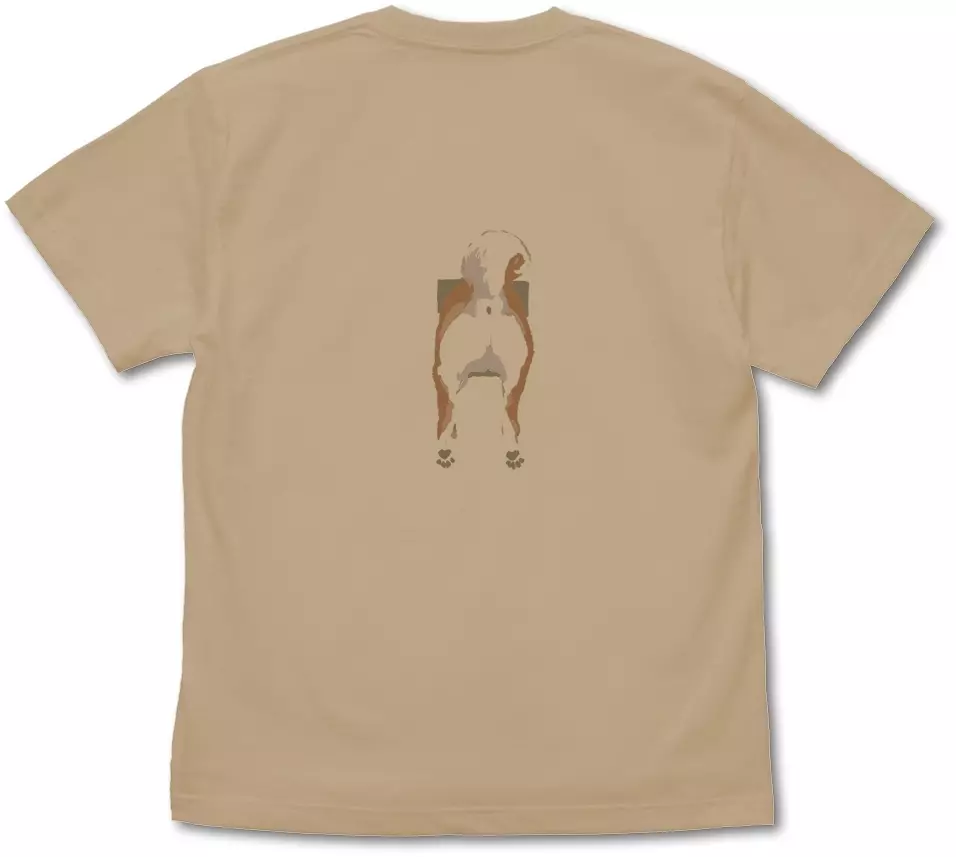 世界の終わりに柴犬と 石原雄先生デザイン 壁とハルさん Tシャツ/LIGHT BEIGE-XL 画像 2 | AniSmile