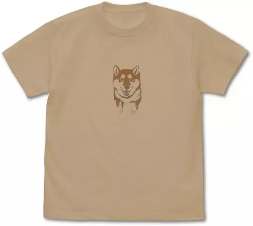 世界の終わりに柴犬と 石原雄先生デザイン 壁とハルさん Tシャツ/LIGHT BEIGE-L - 公式商品画像 | AniSmile