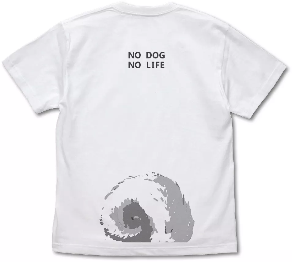 世界の終わりに柴犬と 石原雄先生デザイン ハルさん突撃 Tシャツ 黒柴ver./WHITE-M 画像 2 | AniSmile
