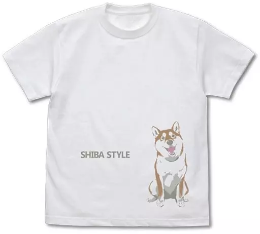 世界の終わりに柴犬と 石原雄先生デザイン おすわりハルさん Tシャツ/WHITE-S - 公式商品画像 | AniSmile