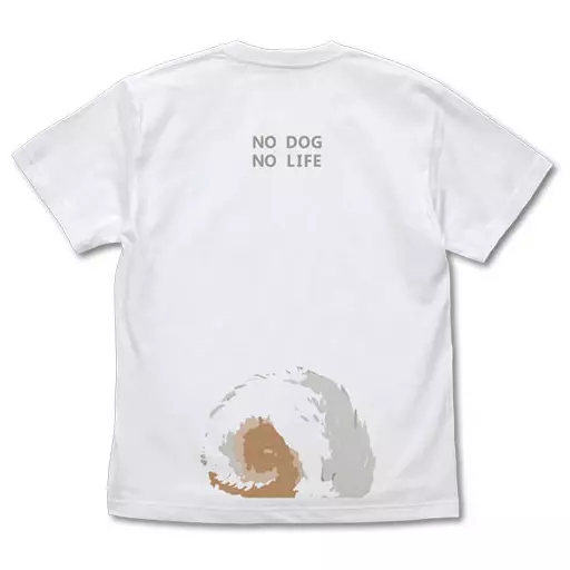 世界の終わりに柴犬と 石原雄先生デザイン ハルさん突撃 Tシャツ/WHITE-L 画像 2 | AniSmile