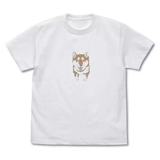 世界の終わりに柴犬と 石原雄先生デザイン 壁とハルさん Tシャツ/WHITE-L - 公式商品画像 | AniSmile