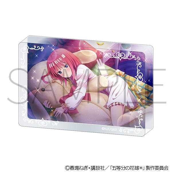 五等分の花嫁* アクリルブロック(パジャマパーティー)/中野二乃 - 公式商品画像 | AniSmile