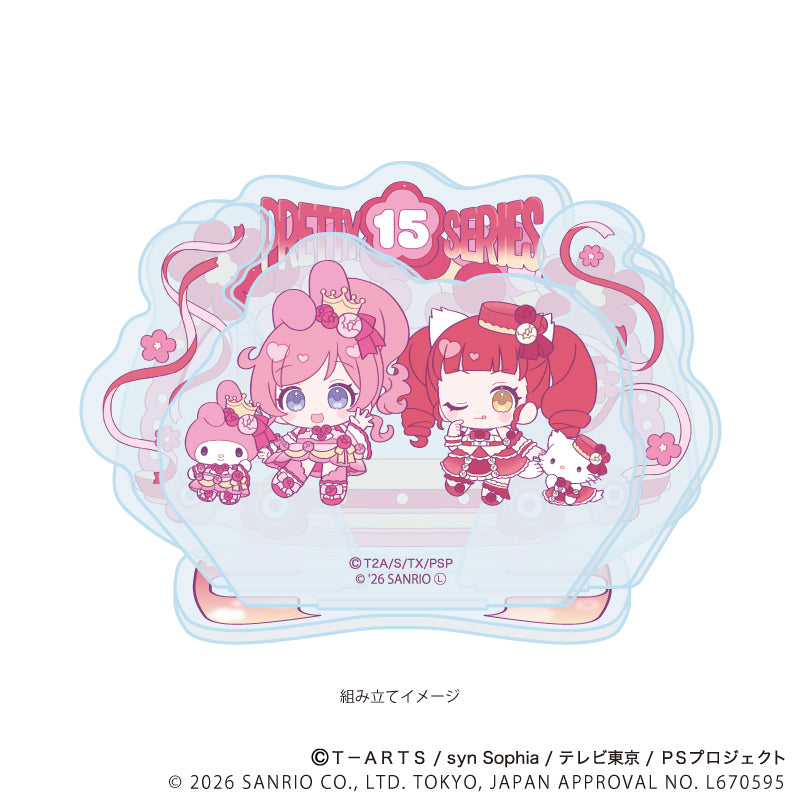 アクリルスタンドプレート「プリティーシリーズ×サンリオキャラクターズ」06/桃山みらい×マイメロディ&赤城あんな×チャーミーキティ(コラボイラスト) 画像 2 | AniSmile