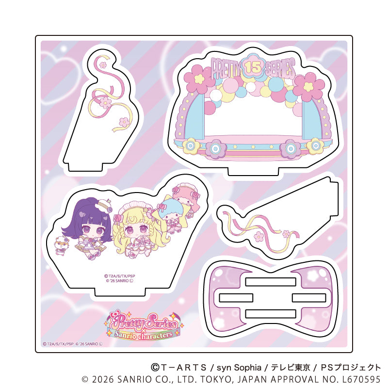 アクリルスタンドプレート「プリティーシリーズ×サンリオキャラクターズ」05/夢川ゆい×リトルツインスターズ&華園しゅうか×コロコロクリリン(コラボイラスト) - 公式商品画像 | AniSmile