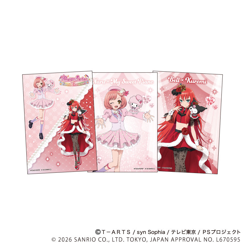 缶バッジ「プリティーシリーズ×サンリオキャラクターズ」02/BOX2 ブラインド(全8種) 等身デザイン(コラボイラスト) 画像 3 | AniSmile