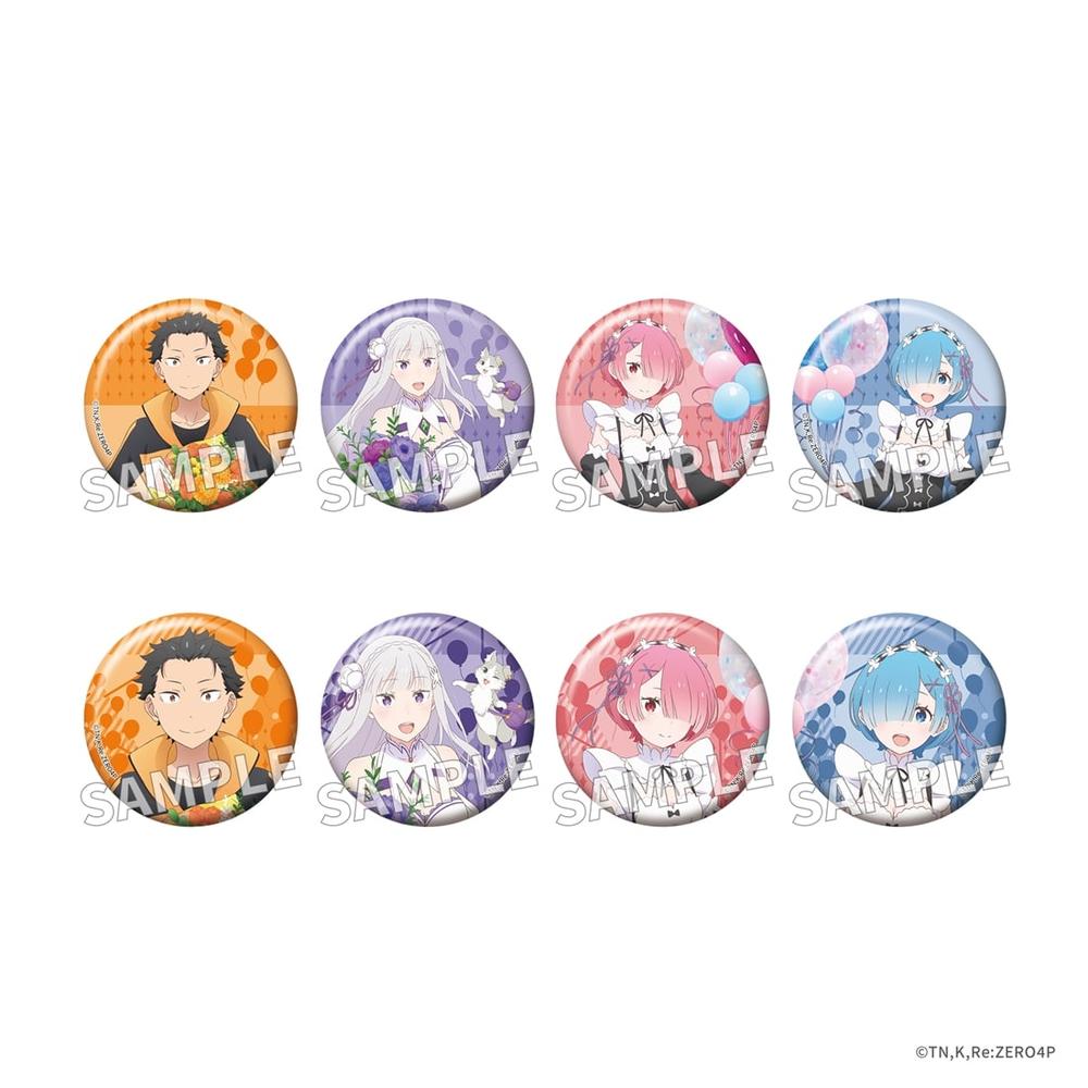 「Re:ゼロから始める異世界生活」トレーディング缶バッジ Flower&Balloon ver. PACK - 公式商品画像 | AniSmile