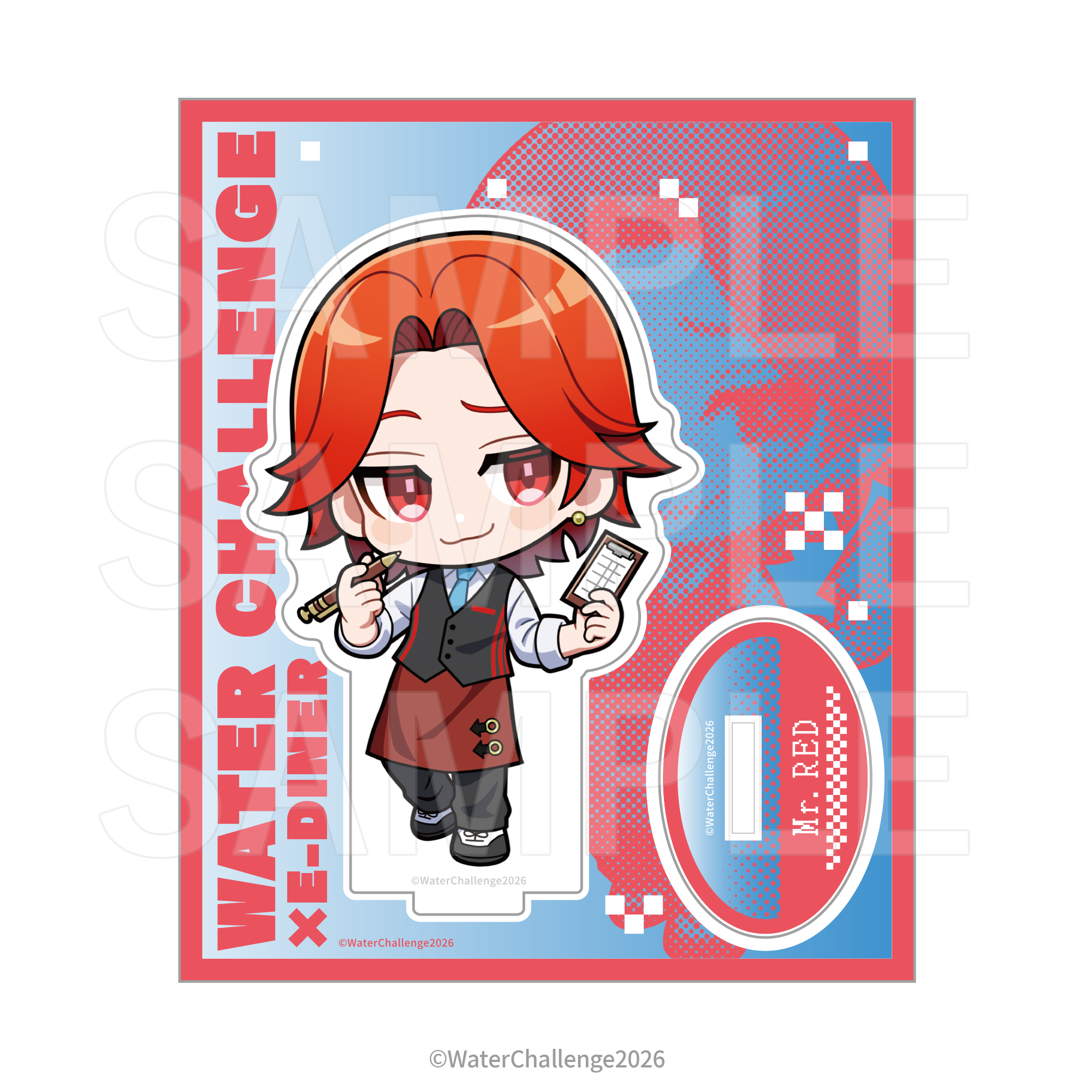 ウォーターチャレンジ×E-DINER アクリルスタンド ミスターレッド - 公式商品画像 | AniSmile